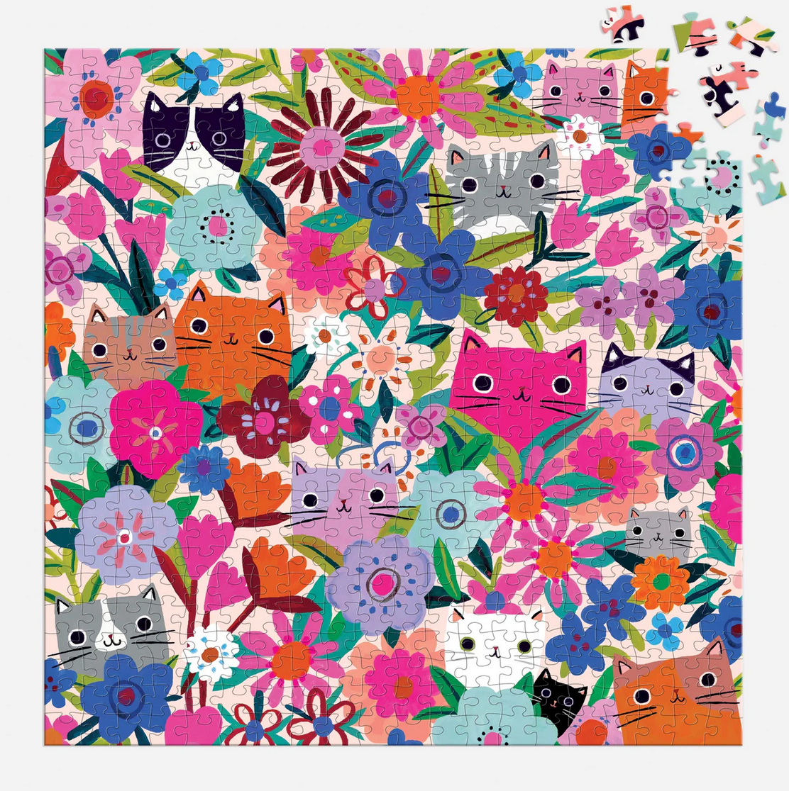 500pc Blooming Cats Family Puzzle