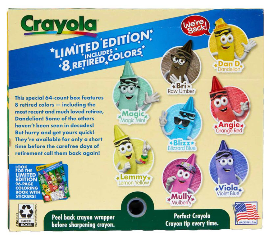 Crayons 64 Pack Limited Edition