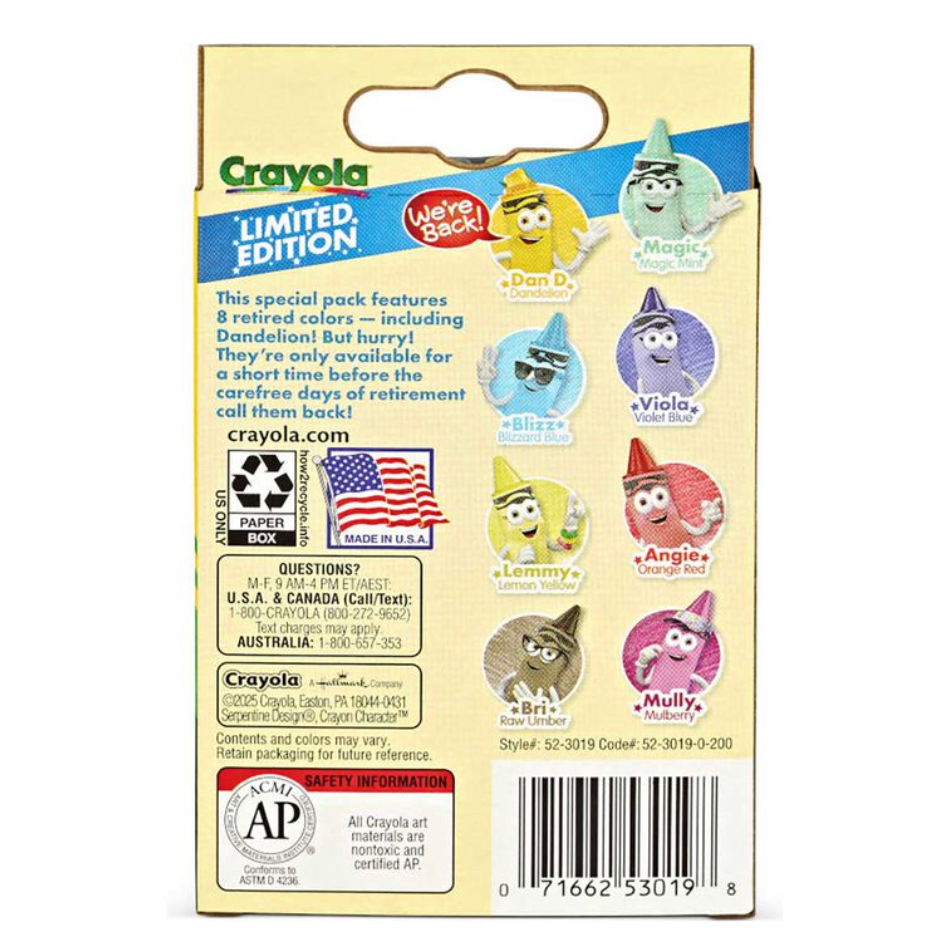 Crayons 8 Pack Limited Edition