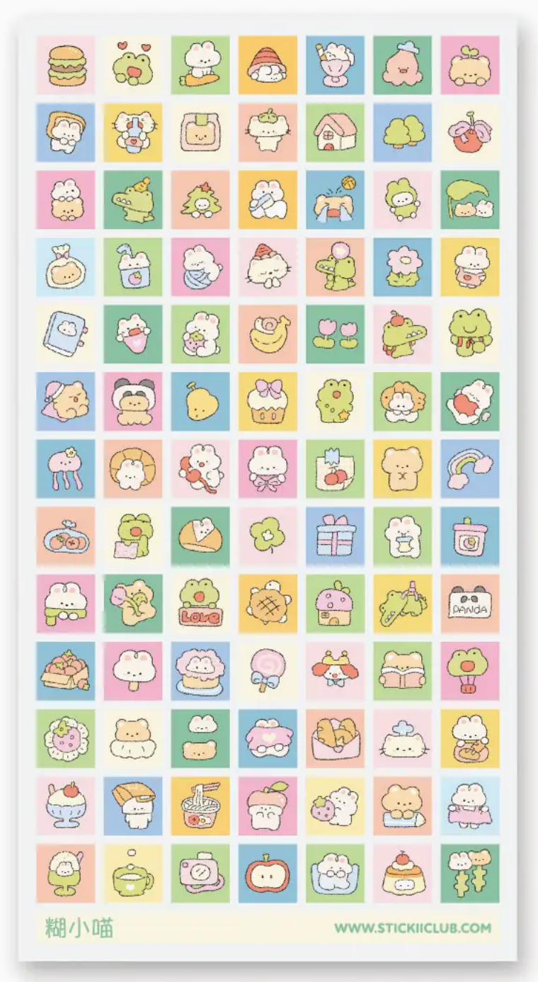 Kawaii Squared Stickers