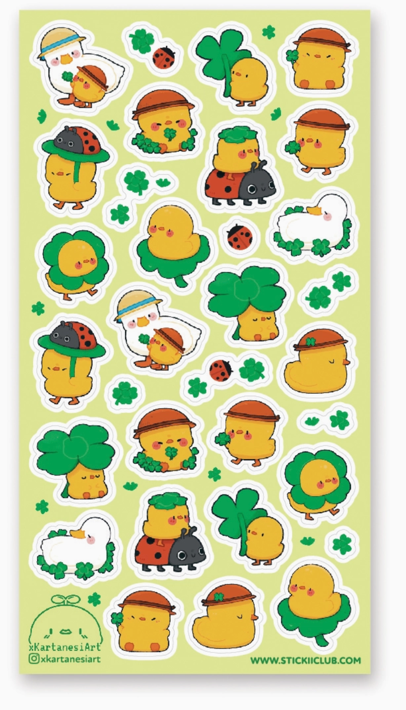Lucky Duckies Stickers