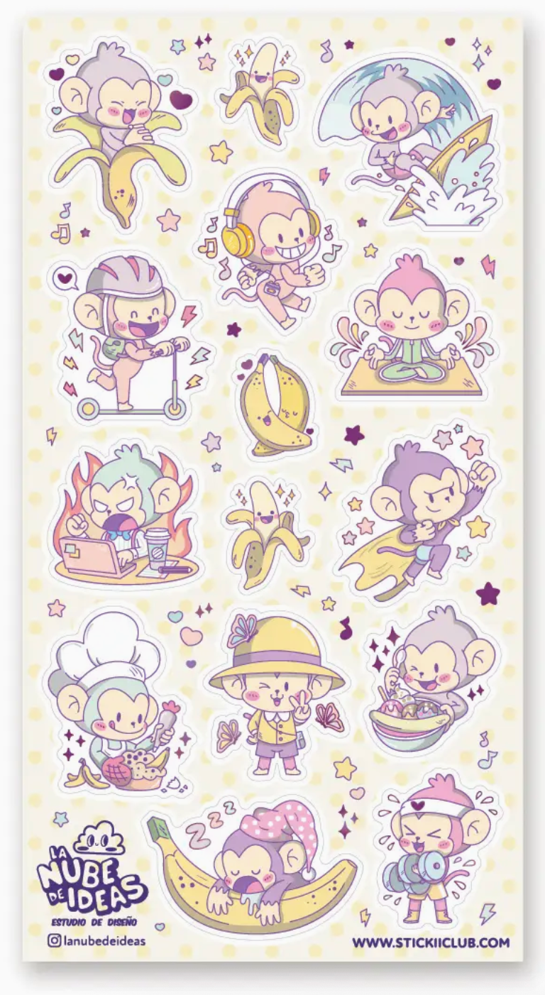Monkey Around Stickers