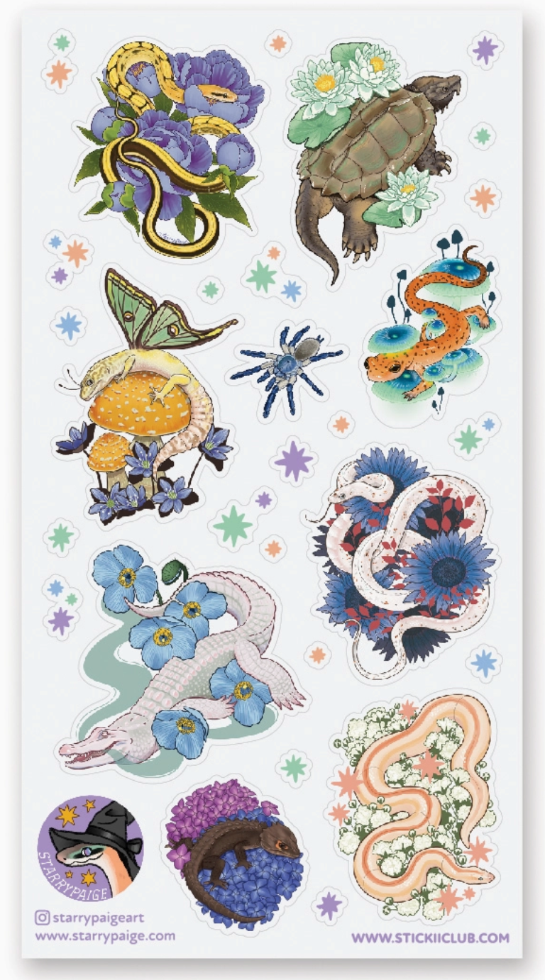 Remarkable Reptiles Stickers