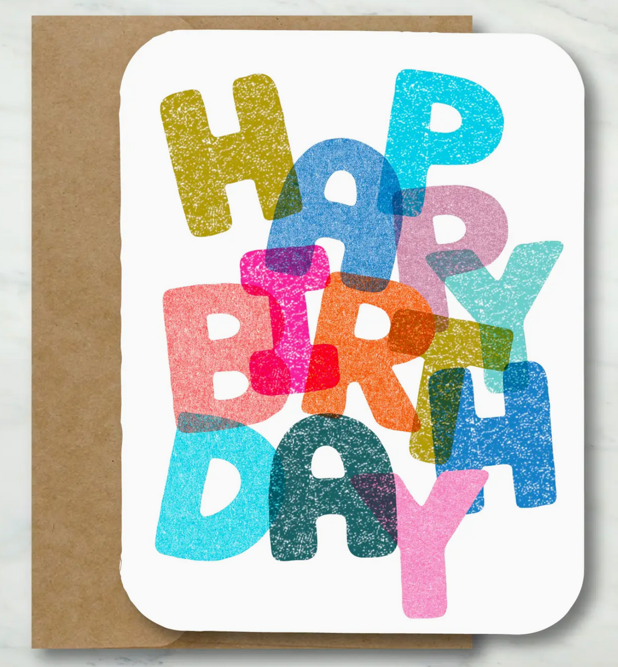 Happy Birthday Letter Smush Card