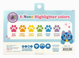 Lucky Cat Paw Neon Highlighters