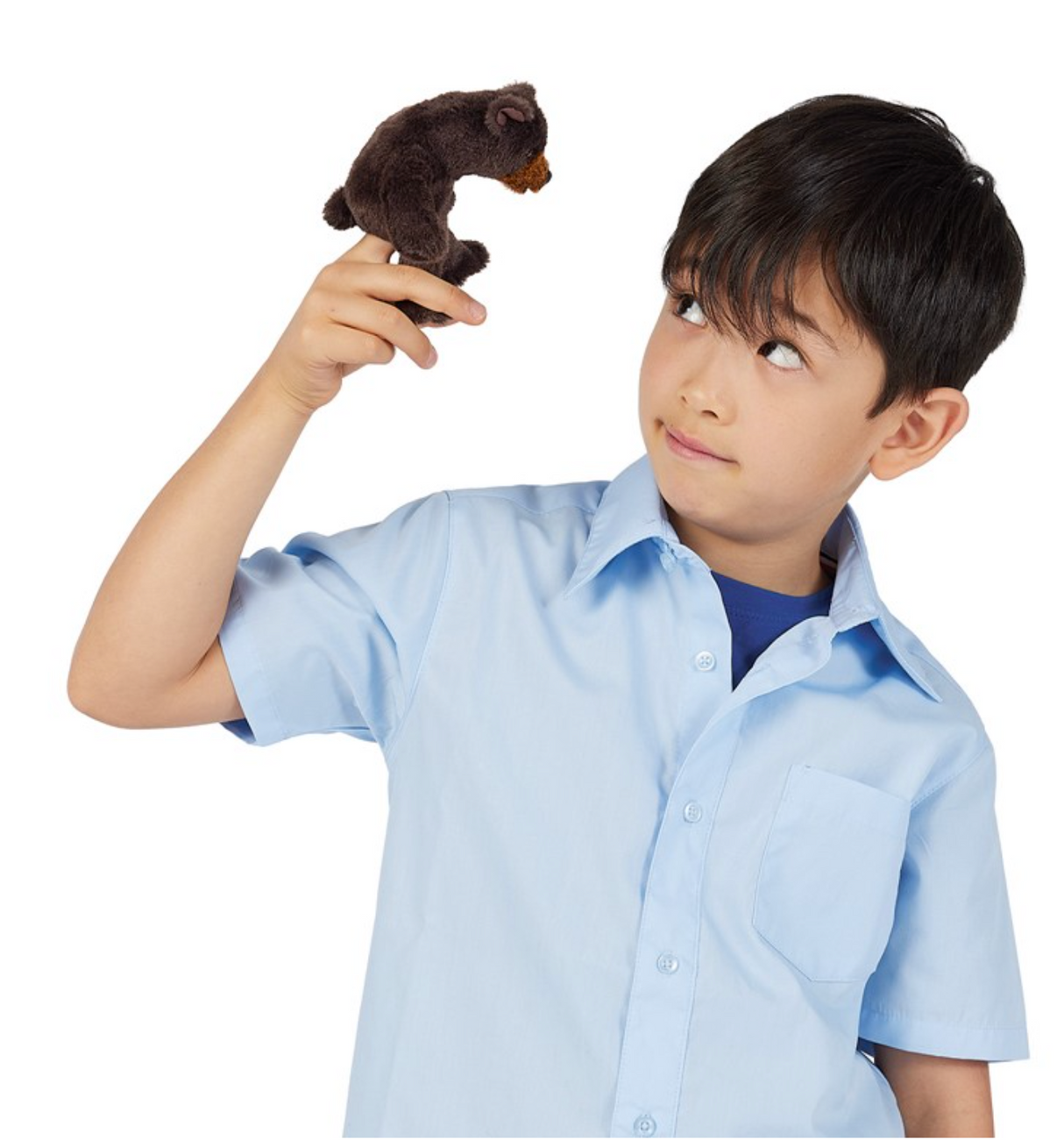Sitting Bear Finger Puppet