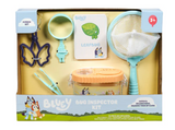 Bluey Bug Inspector Kit with net, magnifying glass, bug habitat, tweezers, and identification cards for kids aged 3+
