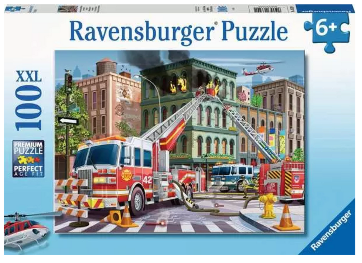 100pc Fire Truck Rescue Puzzle
