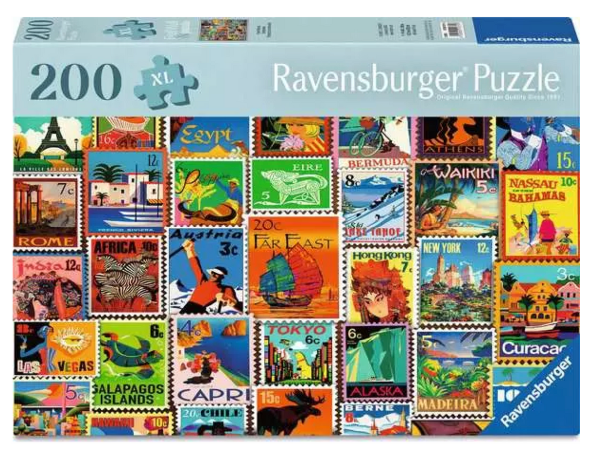 200pc Travel Stamps Puzzle
