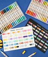 Duel Tone Brush Tip Acrylic Paint Marker Set