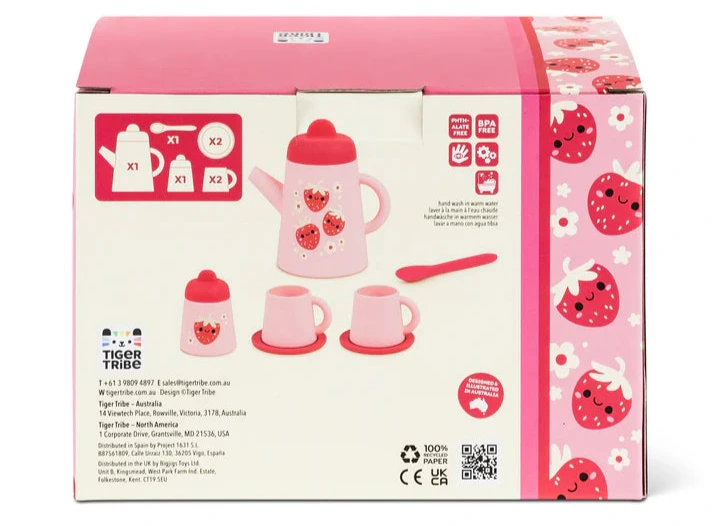 Strawberry Patch Silicone Tea Set