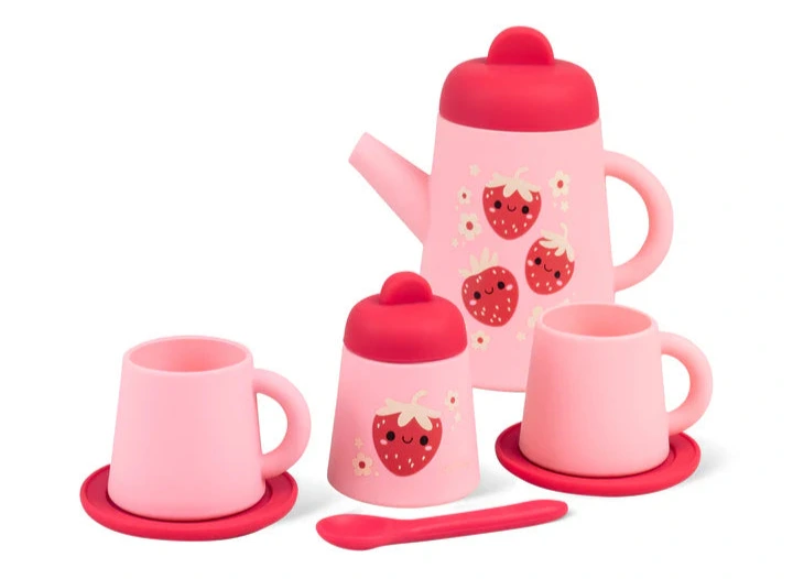 Strawberry Patch Silicone Tea Set