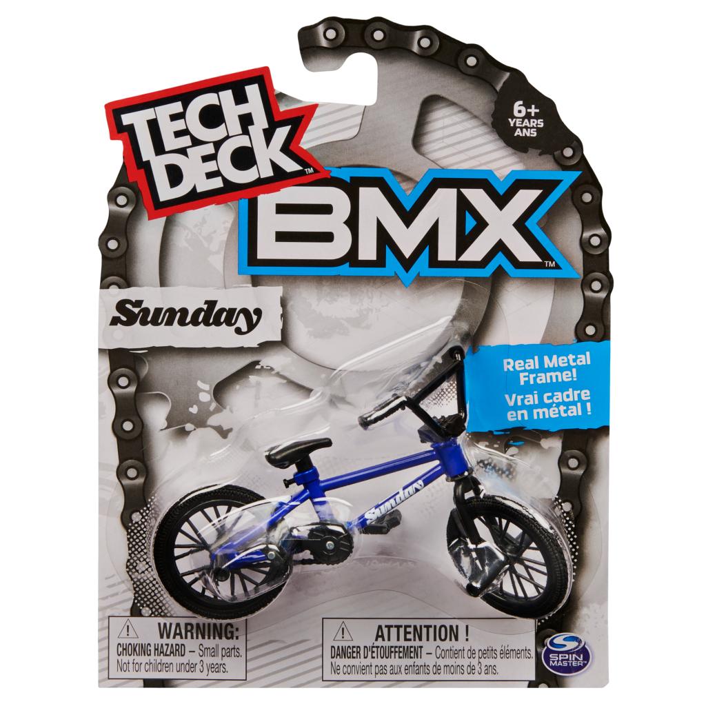 Tech Deck BMX Bike with real metal frame and detailed replica design for ages 6 and up in assorted styles.