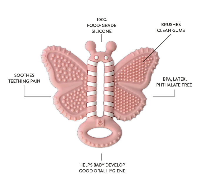 Toothbrush Teether | Butterfly Brush