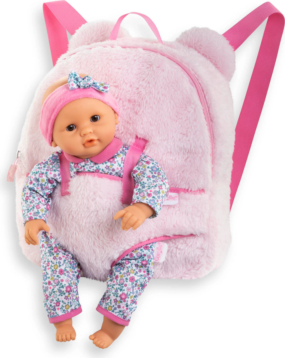 Plush Backpack Baby Doll Carrier