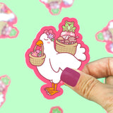 Picnic Chicken Sticker