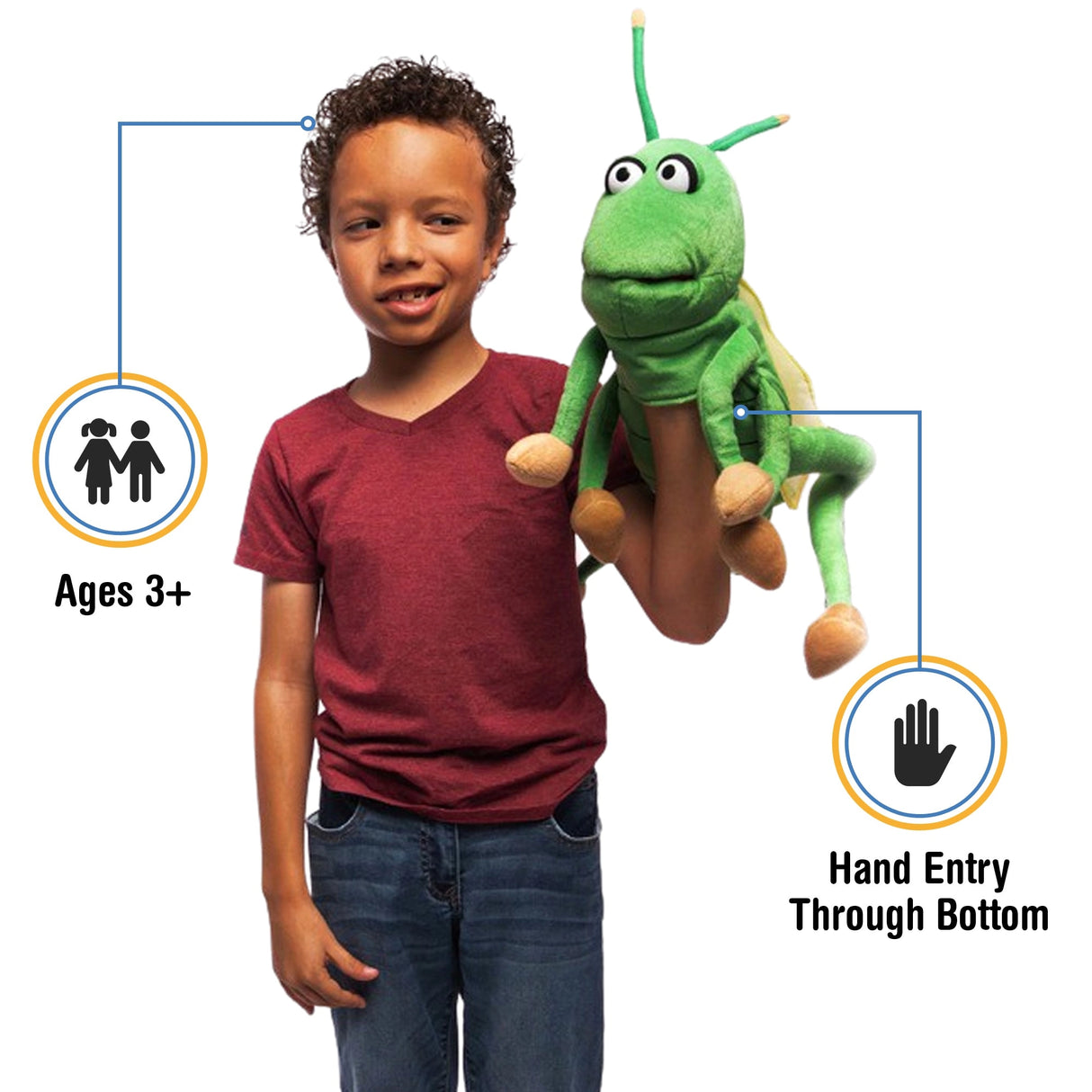 Silly Grasshopper Puppet