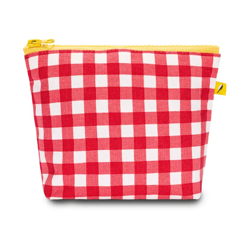 Tiny Zip | Gingham Red