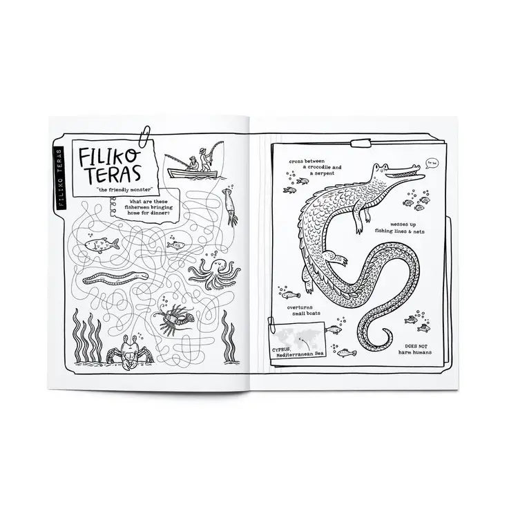 Legendary Monsters Cryptids Coloring & Activity Book
