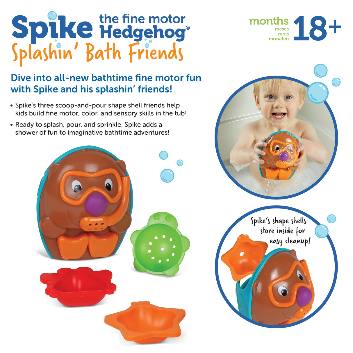 Spike Hedgehog Splashin Friend