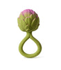 Rattle Toy | Artichoke shaped baby toy with textured grip, soothing natural sound, and safe chewable design for calming babies.