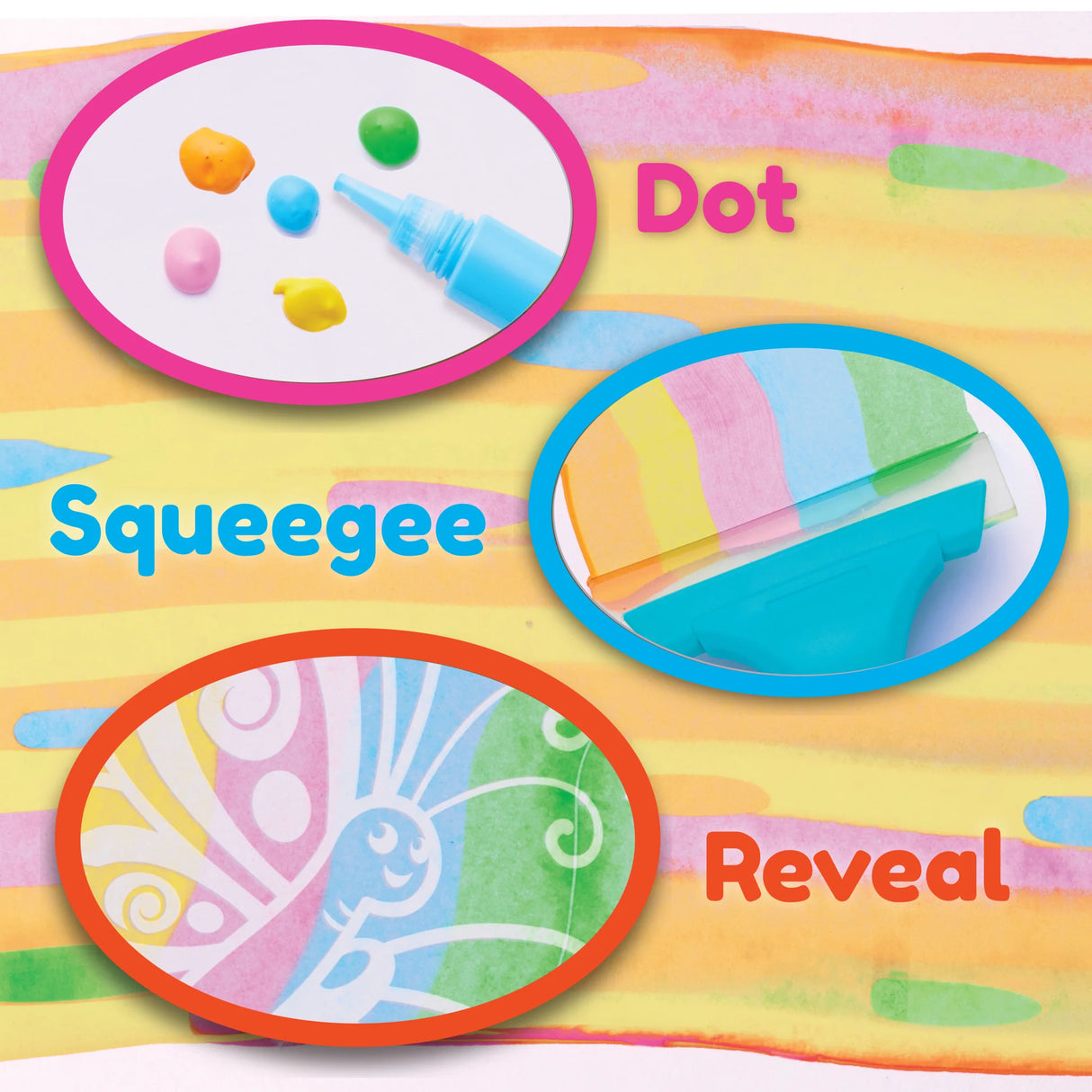 Squeegeez Magic Reveal Art Butterfly