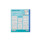 Color-In' Book Little Cozy Critters with 31 perforated animal coloring pages for kids, 8x10 inches, framable designs.