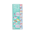 Note Pals Unicorns sticky tabs with 8 colorful unicorn and rainbow designs for fun and easy organization.