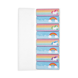 Note Pals Unicorns sticky tabs with colorful unicorns and rainbow designs for fun and easy organization.