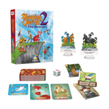 Sleeping Queens 2: The Rescue! board game with cards, custom die, and character standees for ages 8 and up.