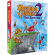Sleeping Queens 2: The Rescue! game box featuring colorful queens rescuing a king with a rope on a cliff.