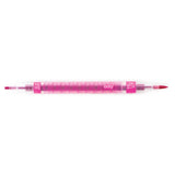 Calligraphy Duo Markers pink dual tip with 2.0mm chisel and 3.0mm brush tip for colorful calligraphy writing.