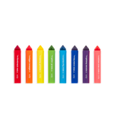 Mighty Mega Markers set of 8 vibrant washable chunky markers with triangle tips for thick and thin lines.