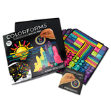 Colorforms 70th Anniversary set with colorful repositionable shapes and scenes for creative play and storytelling.