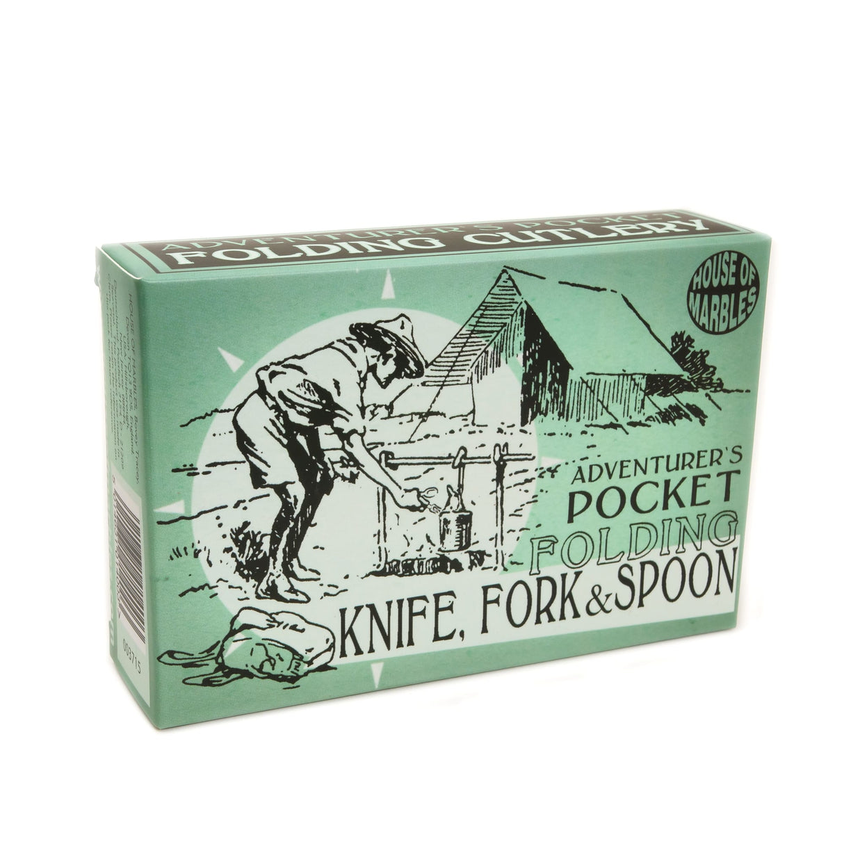 Adventurer's Pocket Folding Knife, Fork & Spoon