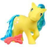 My Little Pony | Earth Pony vintage style yellow pony with blue hair, comb, and collectible sticker included.