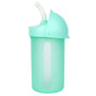 SWIG Sippy Cup Mint in light green with silicone straw, insulated walls, and rotating cover for spill prevention.