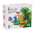 Hey Clay Forest Animals clay kit with 15 colorful cans to create six detailed forest animal figurines for kids ages 6 and up.