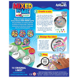 Mixed by Me Hide Inside Thinking Putty kit with mixes, tins, labels, and colored pencils for custom putty creations.