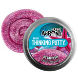 Mini Trendsetters Starfish Thinking Putty shimmering pink and purple with tactile sensory play in tin container.