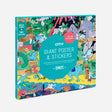Dinosaur Giant Sticker Poster with colorful dinosaur scene and over 100 stickers for creative play and decoration.