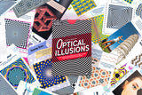 Optical Illusions product with 50 mind-bending images and patterns designed to challenge and entertain all ages.