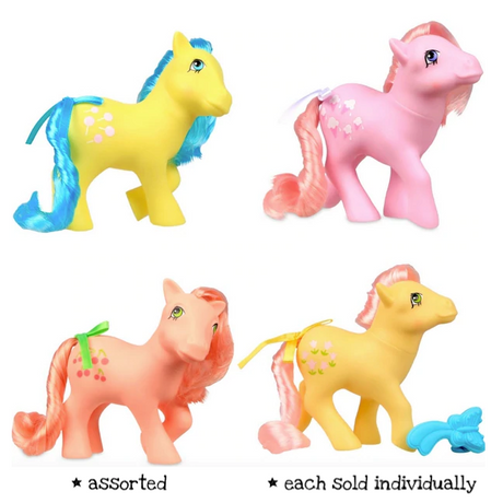 My Little Pony | Earth Pony assorted vintage style ponies with long, brushable hair and collectible accessories.