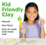 Studio Pottery Wheel with kid-friendly natural, non-toxic clay for easy molding and creative pottery projects.