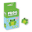 Frog Bandages box with cute green frog design, sterile and latex-free, includes 20 fun bandages for kids.