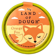 Land of Dough Mini Orange Fox play dough container with fox illustration and natural, sustainable design.