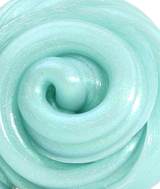 Cosmic Glows Infinite Nebula Thinking Putty in shimmering aqua swirl with sparkle and glow features.