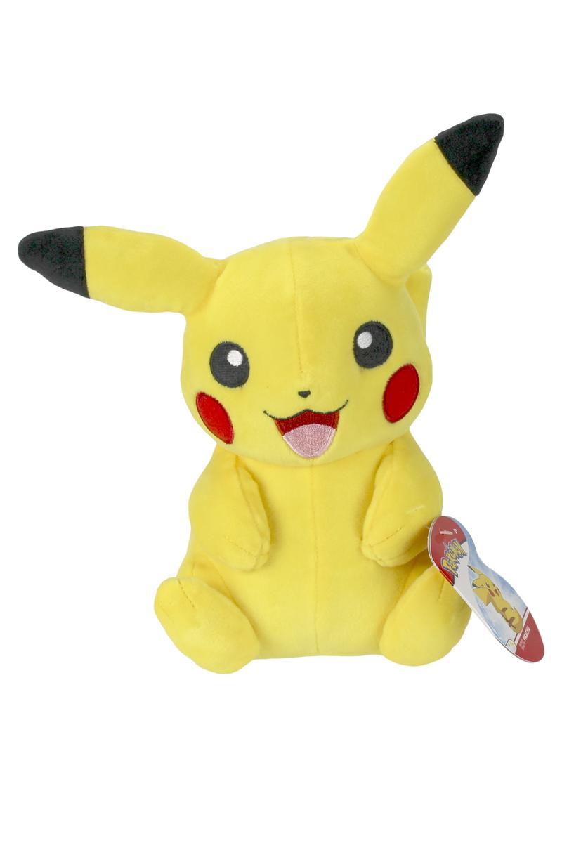 Pokemon Character plush toy featuring a soft, cuddly Pikachu with embroidered details and fluffy filling.