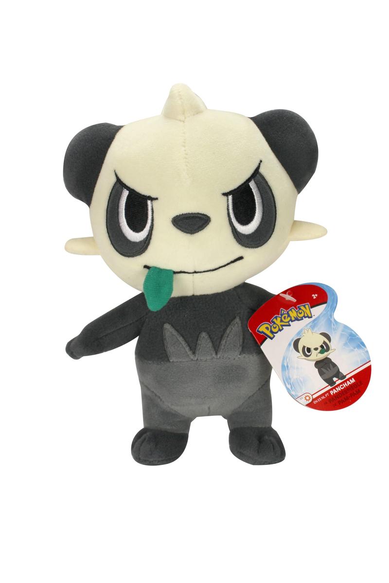 Pokemon Character plush featuring Pancham with embroidered details and soft cuddly fabric, perfect for snuggling or display.