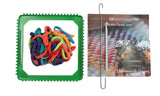 Potholder Loom: Traditional Size Deluxe with colorful cotton loops, metal loom, hooks, and illustrated design instructions.